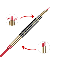 Rouge à lèvres double embout mat et durable de bonne qualité QIC, 14 couleurs différentes