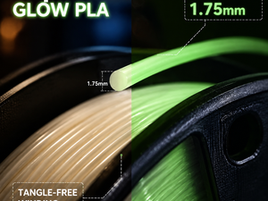 Filament PLA Soie Yiqiu3D 1,75 mm pour Imprimante 3D, Packs Combo Tricolores Luminescents pour Bambu Lab Creality - Product Image 2