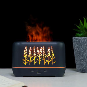 Diffuseur d'arômes JCSY 0,5 L, lampe de bureau portable USB avec lumière de flamme et brume pour la maison et le bureau - Product Image 4