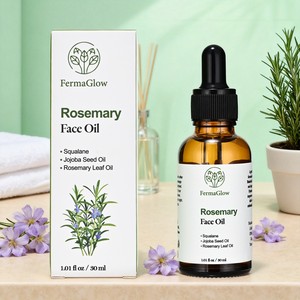 自有品牌迷迭香角鲨烷荷荷巴籽油保湿滋养平衡柔滑亮肤面部油 - Product Image 2