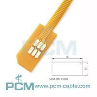 Mini extension de fente pour carte SIM extérieure IP67, câble de rallonge 2FF étanche pour enveloppe de cadre de boîtier de châssis d'armoire