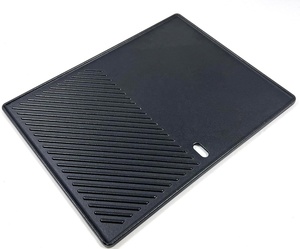 Nhà Máy Trực Tiếp Hình Chữ Nhật Pre-Dày Dạn Lớp Phủ Đúc Sắt Có Thể Đảo Ngược Nướng Tấm Ngoài Trời Đúc Sắt Vỉ Nướng Hot Bán Với Lỗ - Product Image 5