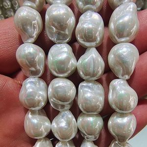 Kích Thước Lớn Không Thường Xuyên Vòng Cổ Ngọc Trai Hạt Tổng Hợp Giả Vỏ Thủy Tinh Lỏng Lẻo Baroque Ngọc Trai Cho Đồ Trang Sức Làm - Product Image 2