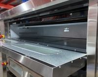 Horno de Convección Portátil de Acero Inoxidable con Control Digital y Alta Temperatura para Restaurante, Panadería, Pizzería