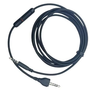 Linh hoạt Nylon braide tai nghe cáp với inline điều khiển cho game thủ, tương thích cho Alienware aw920h chơi game tai nghe 180cm - Product Image 3