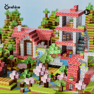 0.8 인치 200PCS 다크 캐슬 마그네틱 빌딩 블록 DIY 어린이 장난감 3D Led 빛 자석 큐브 장난감 어린이를위한 EN71 CE CPC ASTM UKCA - Product Image 3