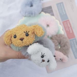 Bandes de cheveux élastiques en peluche pour filles, chouchous colorés pour cheveux d'animaux mignons pour femmes, accessoires pour cheveux, vente en gros - Product Image 2