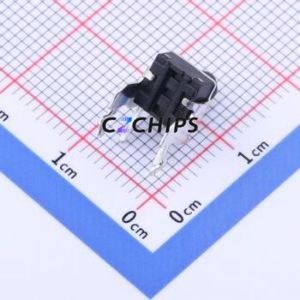 K2-1102BQ-I4CW-01 Tactile Switch Bent Lead Through Hole,6x6mm Switch 2.5N Right Angle Insert 6mm 6mm - Product Image 2