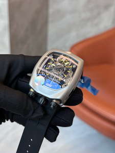 Montre mécanique pour homme de qualité supérieure avec boîtier en alliage et mouvement automatique à tourbillon - Product Image 3