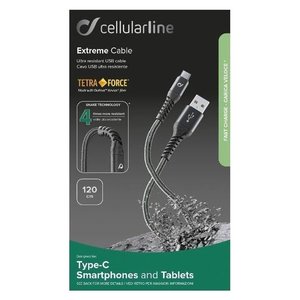 Cavo USB <b>C</b> TETRAFORCE Extreme <b>Cable</b> Black 1m TETRACABTYC1MK - Product Image 2