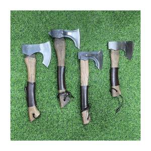 उच्च स्तर 1055 स्टील लकड़ी के हैंडल स्प्लिटिंग कुल्हाड़ी काटने के उत्तरजीविता के साथ कुल्हाड़ी हिकारी विकिंग कुल्हाड़ी - Product Image 1