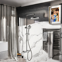 Ensemble mural de colonnes de douche en laiton style 59 pour hôtel et appartement