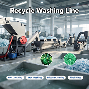 Machine à laver les bouteilles en plastique, ligne de lavage et de recyclage des bouteilles en PET, 1000 kg/h - Product Image 6
