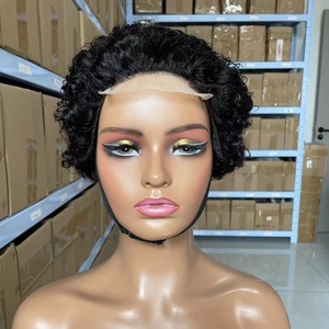 Perruque 100% <span class=keywords><strong>cheveux</strong></span> humains brésiliens faits à la main <span class=keywords><strong>de</strong></span> haute qualité, adaptée aux coupes <span class=keywords><strong>de</strong></span> <span class=keywords><strong>cheveux</strong></span> des femmes noires, confortable et durable - Product Image 2