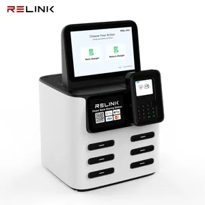 NFC Power bank docking station 6slots phone charging station rental share bank power for coffee shop