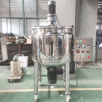 Mélangeur mobile homogénéisant émulsifiant avec chauffage électrique contrôle de vitesse VFD pour shampooing production de boissons