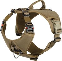 Nuevo Chaleco de correa de pecho de nailon con patrón sólido de entrenamiento táctico de moda para perros pequeños gatos Cierre de botón acolchado para caminar