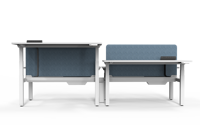 Plateau de gestion des câbles Dos à dos Bureau électrique réglable en hauteur