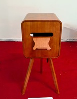 Photomaton rétro en bois, photomaton portable vintage pour appareil photo reflex numérique avec haut-parleur intégré et support pour iPad, idéal pour les mariages et les événements