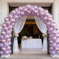 30 ballons en latex métallisé argenté, chromé, doré et violet de 10 pouces, recyclables et durables, pour Halloween, baby shower, fête des mères, Noël