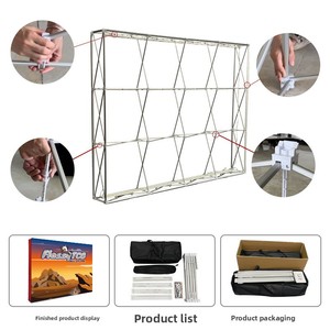 Hiện đại thân thiện với môi LED gấp hộp đèn cho nước ngoài triển lãm rèm nhanh hiển thị danh mục sản phẩm Kệ trưng bày chiếu sáng - Product Image 4