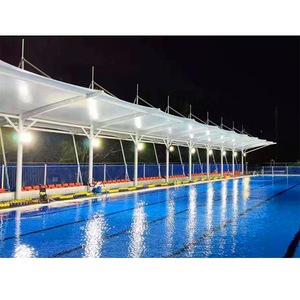 Tente de piscine mobile de haute qualité OEM&ODM, résistante aux UV et imperméable, avec système de poussée et de traction - Product Image 5