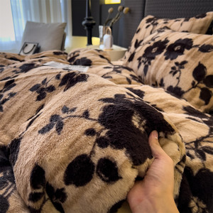 Set di <span class=keywords><strong>Lenzuola</strong></span> e Copripiumino in Peluche di Coniglio Merad Personalizzabile Moderno di Grado A Direttamente dalla Fabbrica - Product Image 4