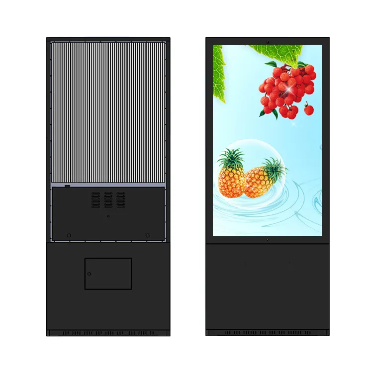 맞춤형 방수 비디오 광고기 옥외 미디어 디지털 사이니지 키오스크 상용 서비스 LCD 디스플레이 장비
