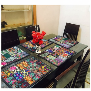 Vibrantes 100% manteles de algodón orgánico manteles multidiseño impreso Digital GOTS certificado occidental resistente al calor buena almohadilla de cocina - Product Image 1