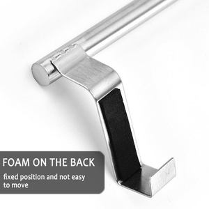 Per porta asciugamani porta-tè in acciaio inossidabile regolabile da cucina espandibile sopra armadio portasciugamani - Product Image 4