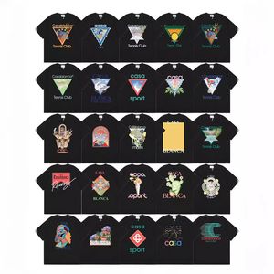 T-shirt Vintage Casual Unisex a Maniche Corte con Stampa Dipinta Estiva Nuova Collezione Casa Trendy Brand - Product Image 5