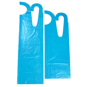 의료용 일회용 경량 폴리에틸렌 앞치마 흰색 양각 방수 보호 복 - Product Image 4