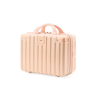 Nouvelle mini trousse de toilette portable, boîte de rangement de voyage de petite taille, étanche, ultralégère, couleur unie, fermeture à glissière, roulettes pivotantes - Product Image 4