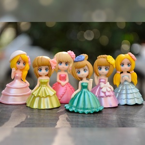 Maison de poupée miniature à faire soi-même, robes de <span class=keywords><strong>princesse</strong></span>, figurine de fille, voiture, <span class=keywords><strong>table</strong></span> de sable, décoration paysagère - Product Image 3