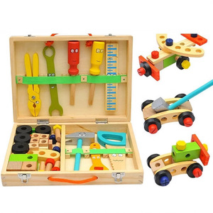 Boîte à <span class=keywords><strong>outils</strong></span> en bois dinosaure pour enfants, <span class=keywords><strong>jouet</strong></span> éducatif Montessori, ensemble de vis et écrous, jeu d'assemblage, <span class=keywords><strong>jouet</strong></span> d'imitation avec emballage - Product Image 6