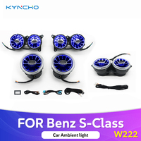 Kit d'éclairage ambiant KYNCHO pour Mercedes Classe S W222, éclairage LED pour voiture, lampe symphonique, éclairage ambiant automobile
