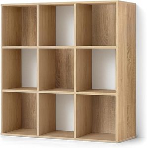 Bibliothèque contemporaine en bois durable <span class=keywords><strong>avec</strong></span> bords extérieurs épais, étagères de rangement à 8 niveaux à poser au sol pour la maison ou le <span class=keywords><strong>bureau</strong></span> - Product Image 2