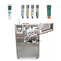 Machine de remplissage de pâte industrielle entièrement automatique SX-009 avec fonctions de découpe de la queue de bouteille et de codage pour ligne d'emballage d'eau