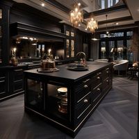 Meubles de cuisine modernes de luxe de style chinois à prix avantageux, ensembles de meubles de cuisine intelligents en bois massif et mélamine