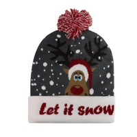 Moda LED Light-up cappello di natale berretti cappello da festa di natale lavorato a maglia