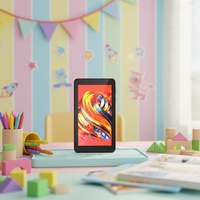 Tablet Infantil de 7 Pulgadas con Aplicaciones Educativas Integradas, Batería de Gran Capacidad, Ranura SIM, Excelente Asistente, Éxito de Ventas en África, Android 8.1, 2 en 1 con Funda