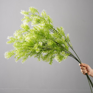 Plantas Artificiales de Caña Verde Greenway, Material de PVC, Arreglos Florales Decorativos para Días Festivos y Festivales - Product Image 3