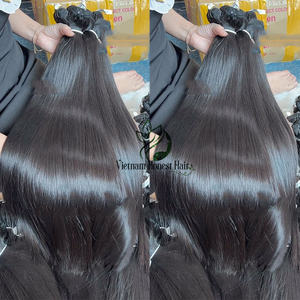 Vente en gros de haute qualité vierge Afro Curl lâche vague profonde brut vietnamien cuticule aligné faisceaux Extensions de cheveux humains - Product Image 2