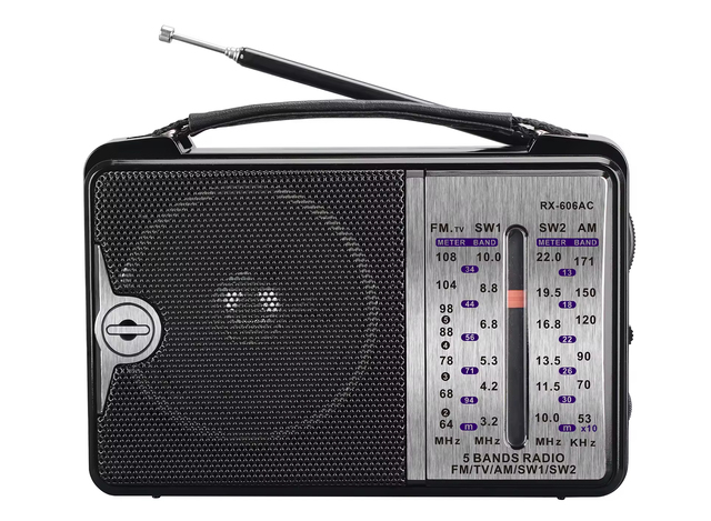 Portable AM FM SW Shortwave Radio Receiver DSP SSB World Band AC DC Power Classic Retro Handheld Radio