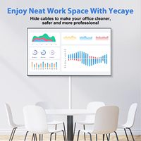 Système de gestion des câbles facile à installer pour Max 2 petits fils Cable Raceway Home Office White 125in Cord Hider