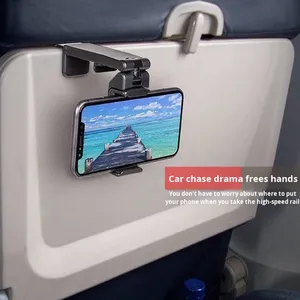Soporte Universal para Teléfono con Clip, Ajustable, <span class=keywords><strong>Plegable</strong></span>, Giratorio 360 Grados, para Escritorio, Viajes, Transmisiones en Vivo, Diseño de Avión - Product Image 2