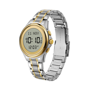 Arabic chữ số đồng hồ đeo tay với thạch anh phong trào GPS navigation IP67 không thấm nước ban nhạc thép không gỉ hồi giáo cầu nguyện Đồng hồ báo thức - Product Image 2