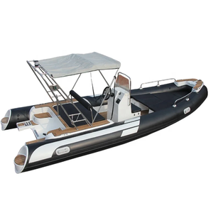 Luxe 20ft fibre de verre coque gonflable RIB bateau PVC Hypalon 600 bateau avec 1.2mm d'épaisseur pour les excursions de pêche et les sports nautiques - Product Image 3