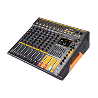 Console de mixage audio professionnelle de série CX, 8/12/16 canaux, grande puissance, avec amplificateur