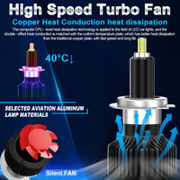 60W Focos Auto Led faros delanteros H1 H7 H8 H11 9005 HB3 9006 HB4 9012 HIR2 coche Led bombillas de luz antiniebla LED